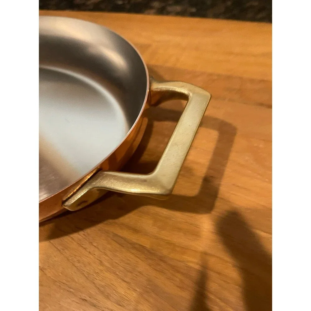 Vintage Paul revere Copper Fish Pan with Brass Handles